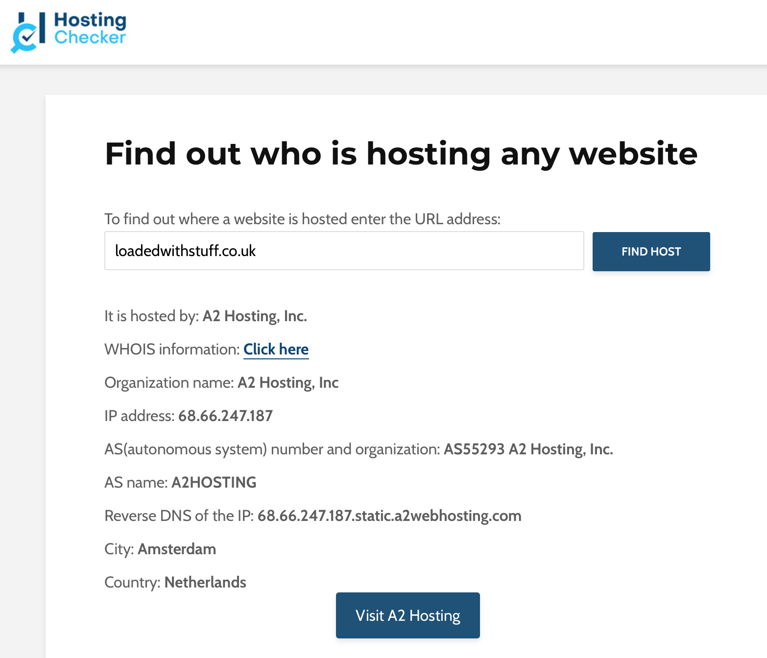 hostingchecker command